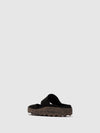 Mules Slip-on em Preto